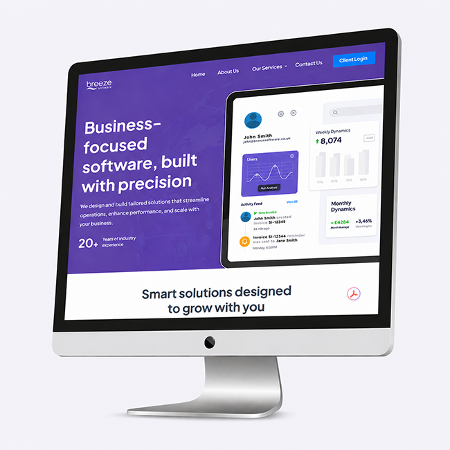 Professional website design and development